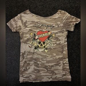 Vintage Ed Hardy Camo Tee